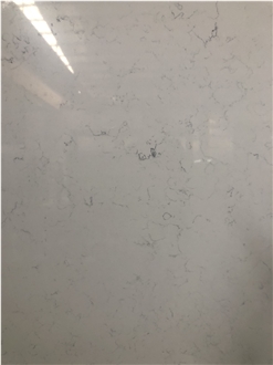 WHITE CARRARA Polished Acrylic Quartz Engineered Stone Slabs