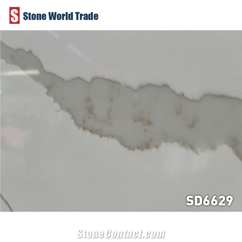 Calacatta Quartz Slabs 20 Mm