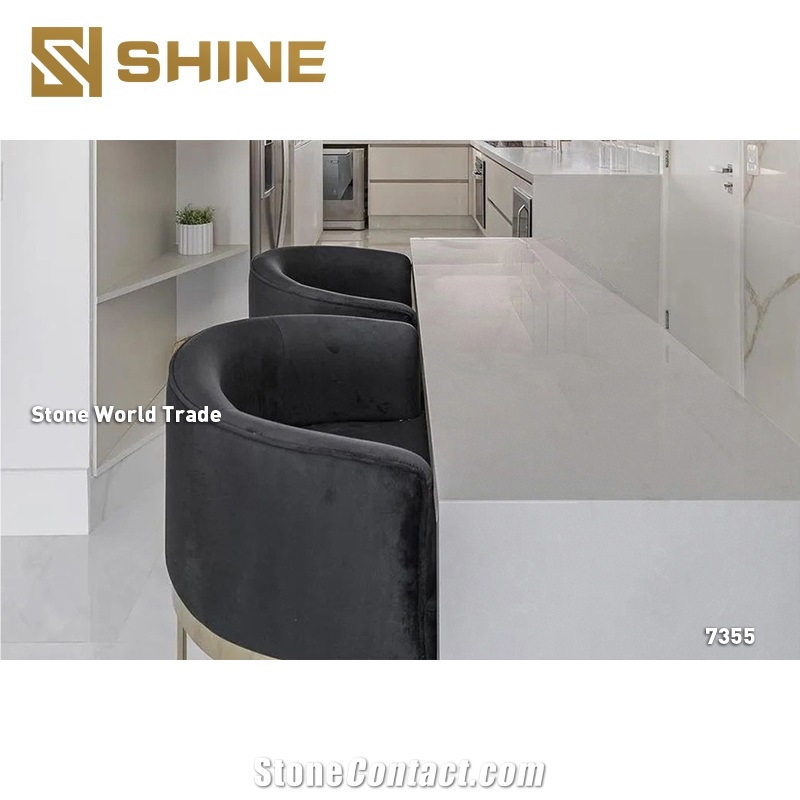 Solid White Quartz Slabs