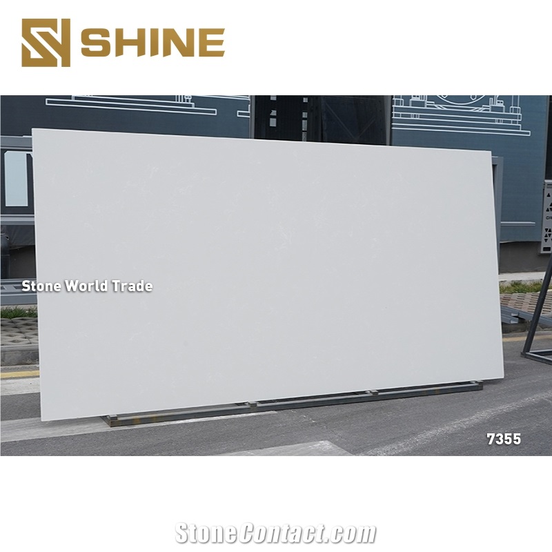 Solid White Quartz Slabs