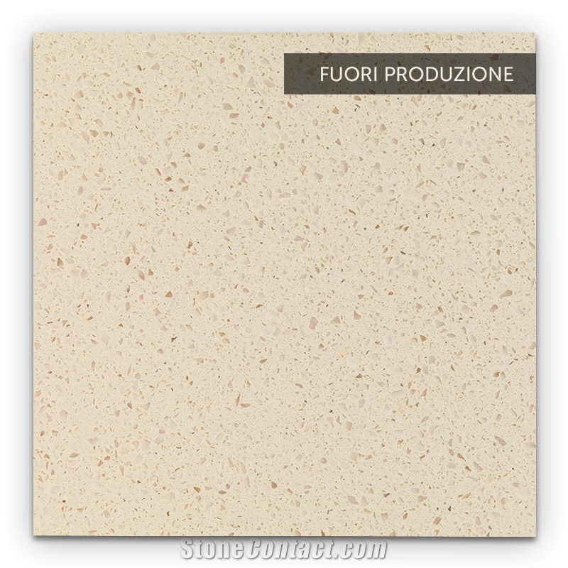 AU500 Risotto Crema QM-2818 Beige Mirror Quartz Stone