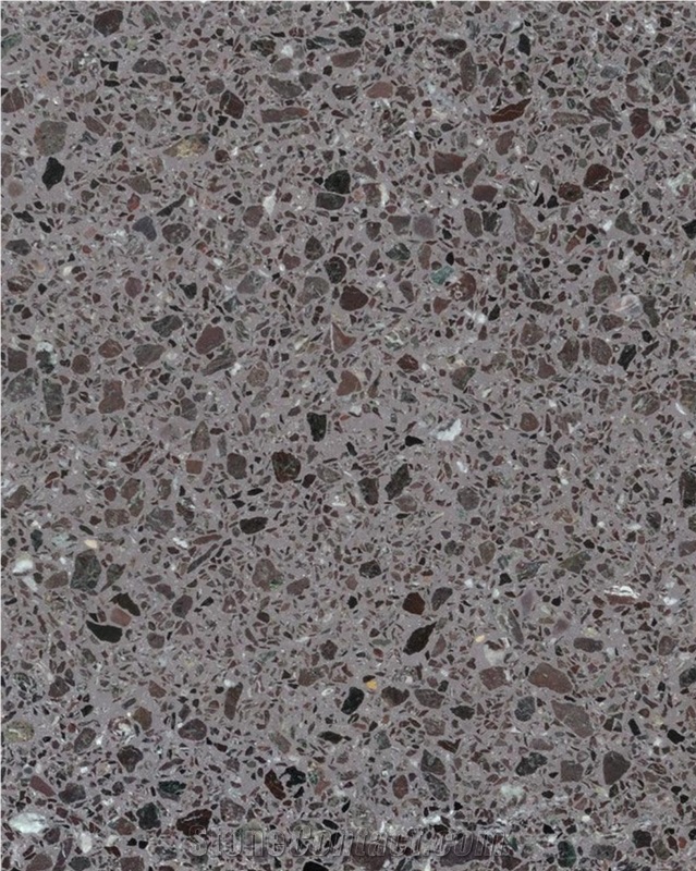 Rosso Scuro Traditional Terrazzo Tiles