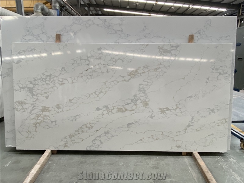 Artificial Calacatta Quartz Slabs