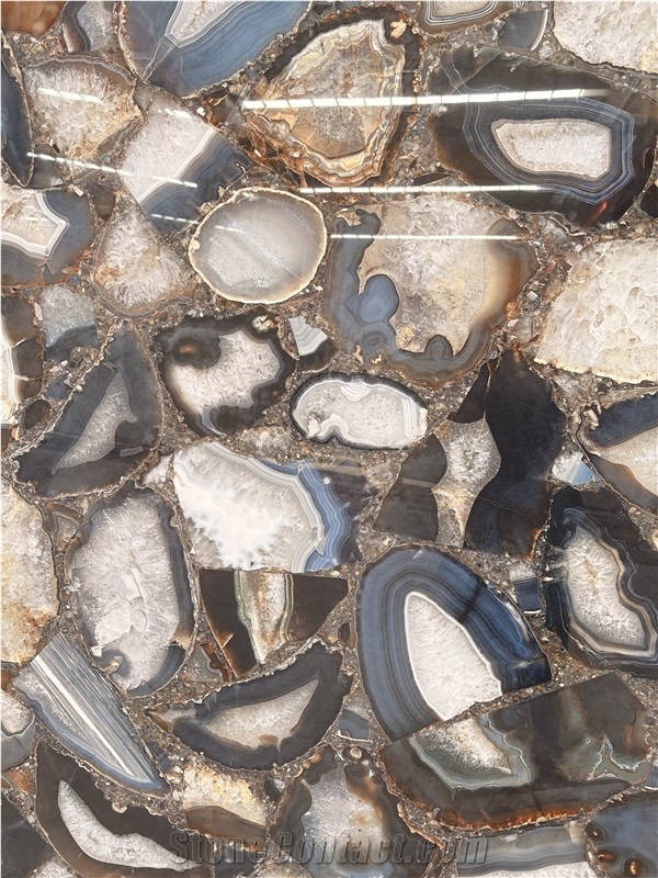 Blue Sapphire Semiprecious Stone Slabs