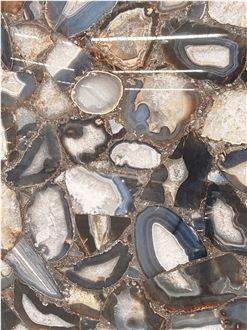 Blue Sapphire Semiprecious Stone Slabs