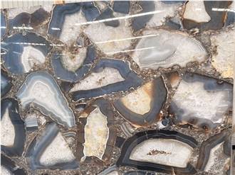 Blue Sapphire Semiprecious Stone Slabs