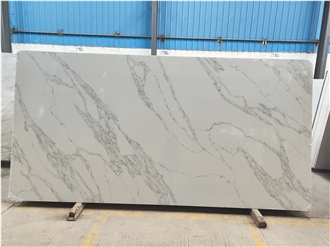 Calacatta Gold Quartz Slabs  Engineered Stone Tiles