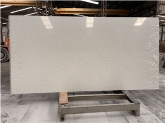 Calacatta White Quartz, Engineered Stone Stone Slabs