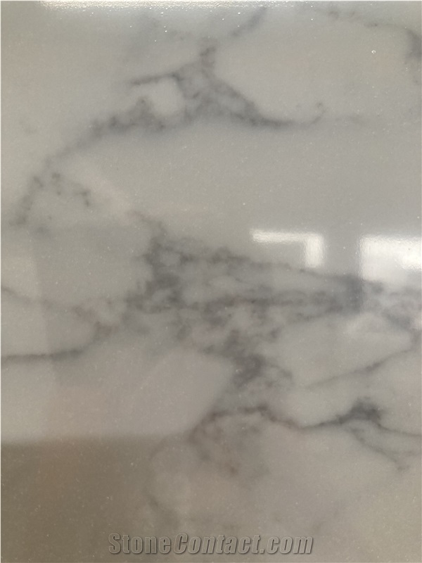 Calassic Engineered Calacatta Quartz Slabs Jumbo Size