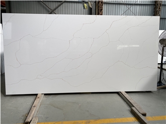 Classic Calacatta Gold Quartz Stone   Artificial Calacatta