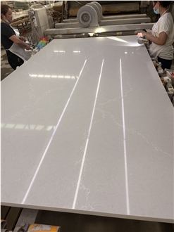 Ice White Quartz Engineered Stone Slabs