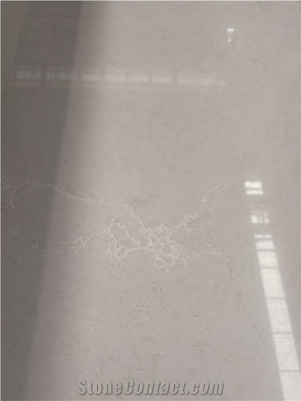 Ice White Quartz Engineered Stone Slabs