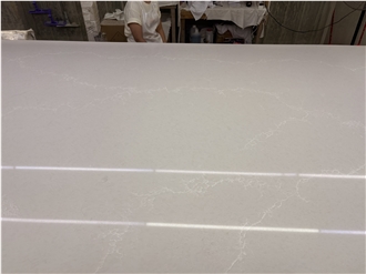 Ice White Quartz Engineered Stone Slabs