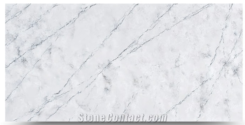 Premium Calacatta Quartz Slabs Engineered Marble Stone