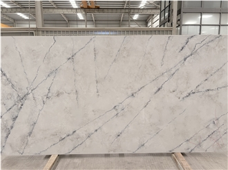 Premium Calacatta Quartz Slabs Engineered Marble Stone