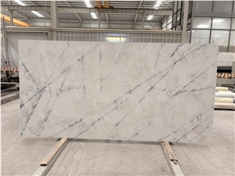 Premium Calacatta Quartz Slabs Engineered Marble Stone