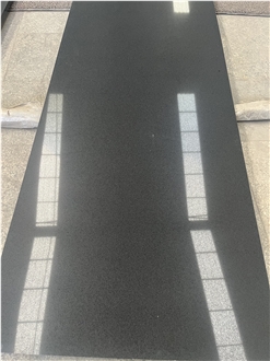 Pure Black Quartz Artificial Stone Kitchen Countertops
