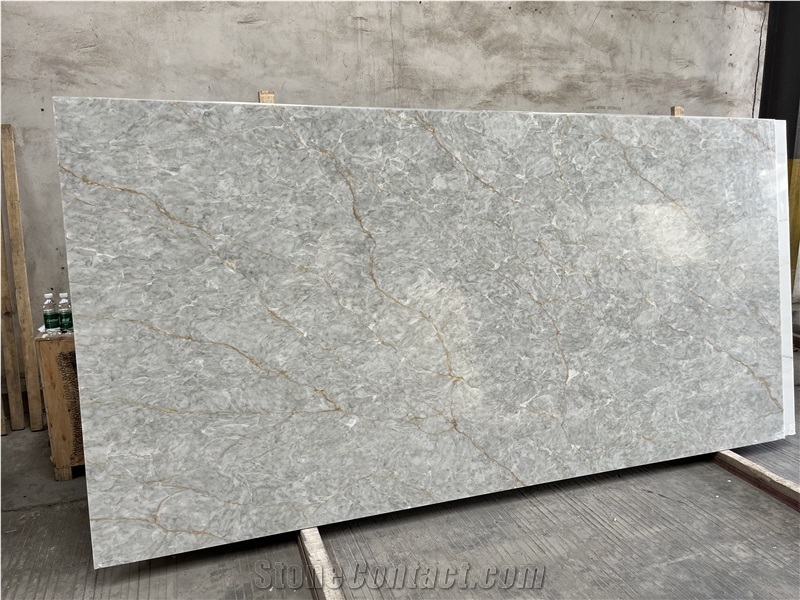 Translucent Calacatta Artificial Quartz Slabs