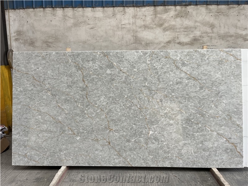 Translucent Calacatta Artificial Quartz Slabs