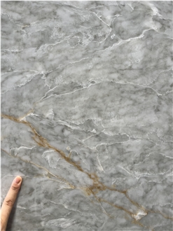 Translucent Calacatta Artificial Quartz Slabs