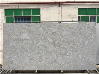 Translucent Calacatta Gold Quartz Slabs