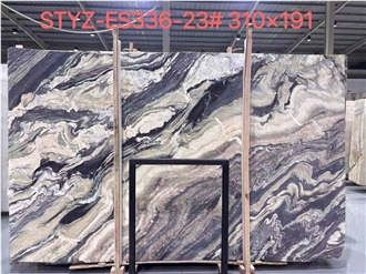 Verde Luana Marble, Cipollino Ondulato Marble Slabs