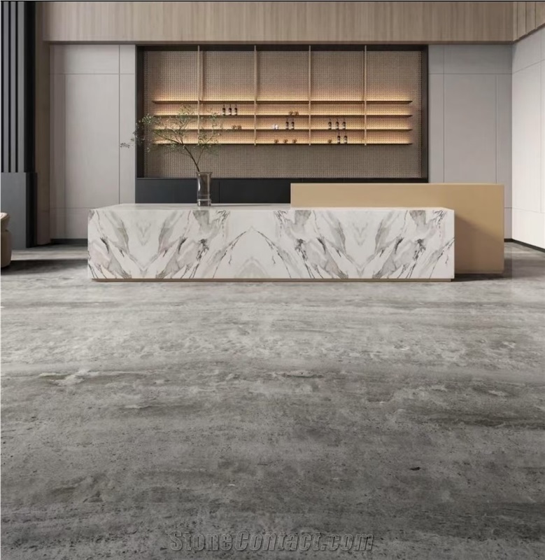 Cheap Price China Stone Moon Grey Marble Slabs