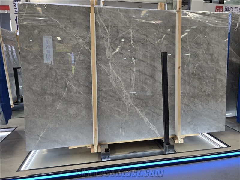 Natural Stone Hermes Grey Marble Polished Slabs