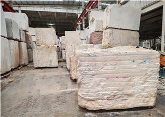 Crema Marfil Marble Blocks