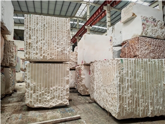 Crema Marfil Marble Blocks