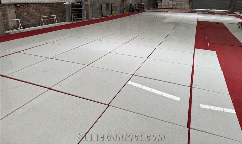 Vietnam Crystal White Marble Tiles Slab