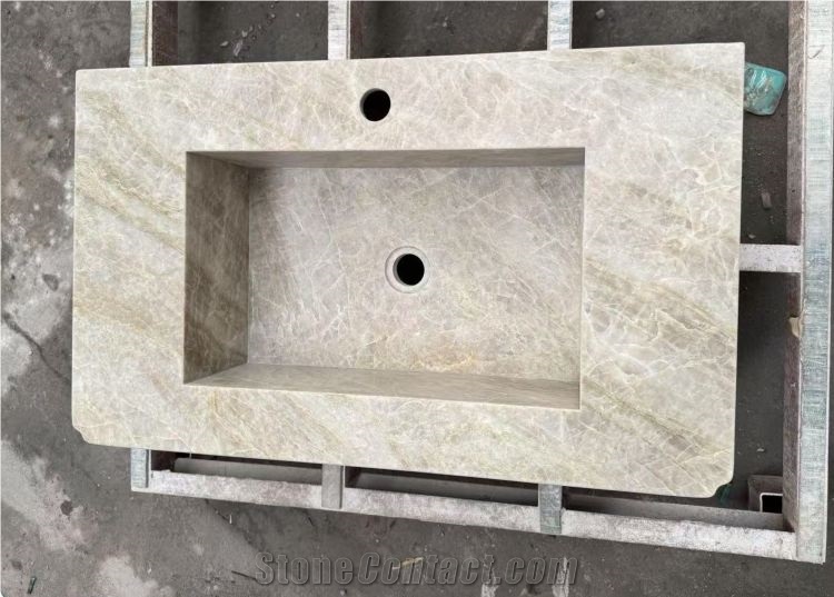 Taj Mahal Quartzite Bathroom Sink Vanity Top Units