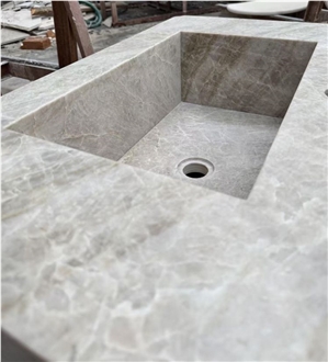 Taj Mahal Quartzite Bathroom Sink Vanity Top Units