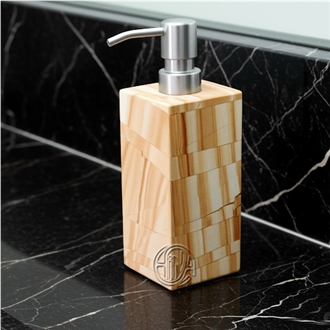 Burma Teak Marble Natural Stone Bath  Dispenser