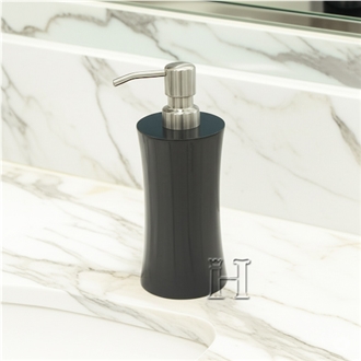 Elegant Jet Black Marble Bathroom Accessories
