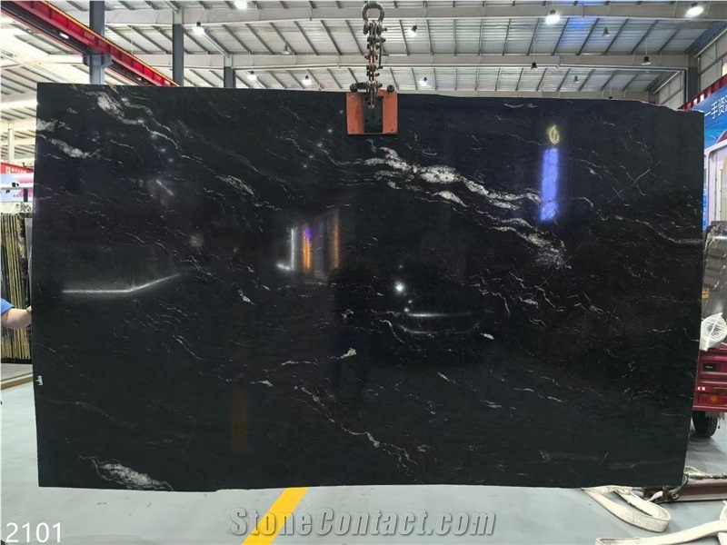 Nebula Granite Slabs Black Cosmic Universe  Stone Tile
