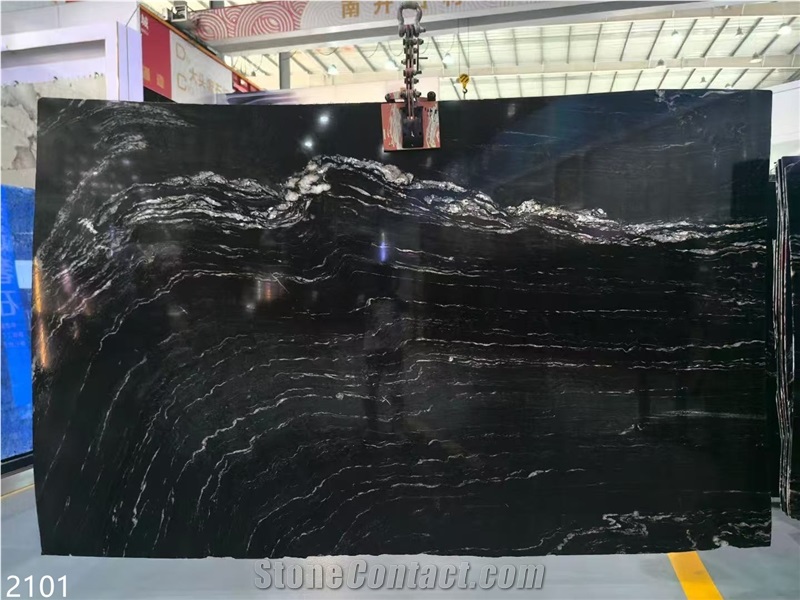 Nebula Granite Slabs Black Cosmic Universe  Stone Tile