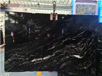 Nebula Granite Slabs Black Cosmic Universe  Stone Tile