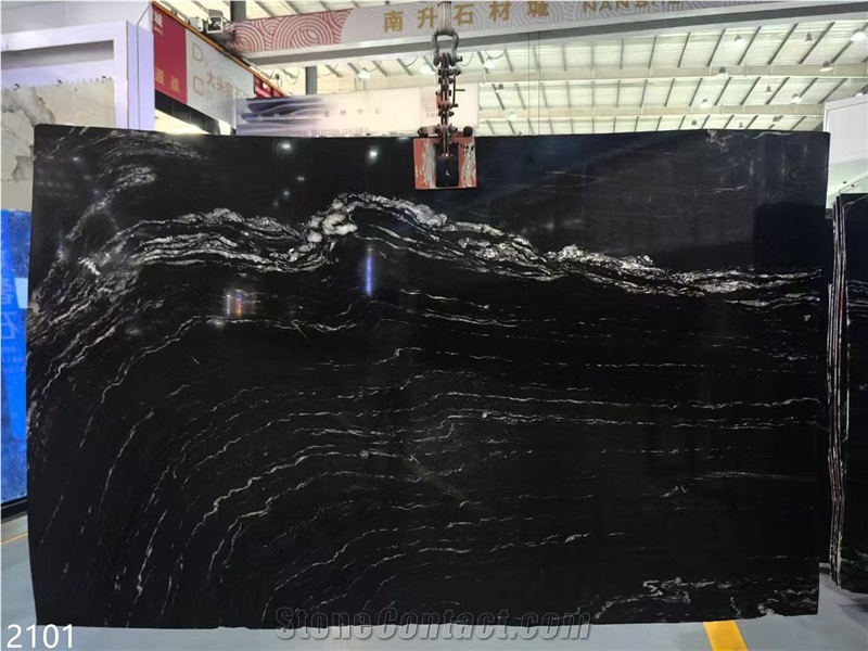 Nebula Granite Slabs Black Cosmic Universe  Stone Tile
