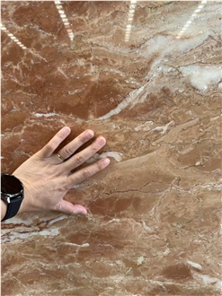 Philippines Orange Peel Red Tea Rosa Marble Slab Tiles