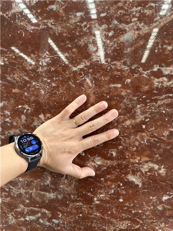 Red Rosso Alicante Marble Slabs