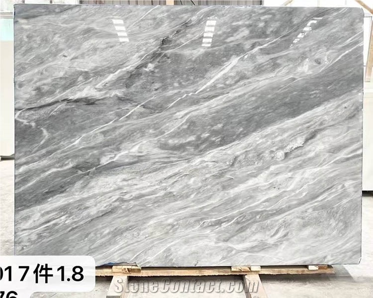 Florence Grey Marble Slabs Polished