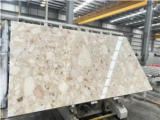 Honed Kunis Breccia Marble Slabs