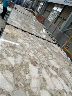 Honed Kunis Breccia Marble Slabs