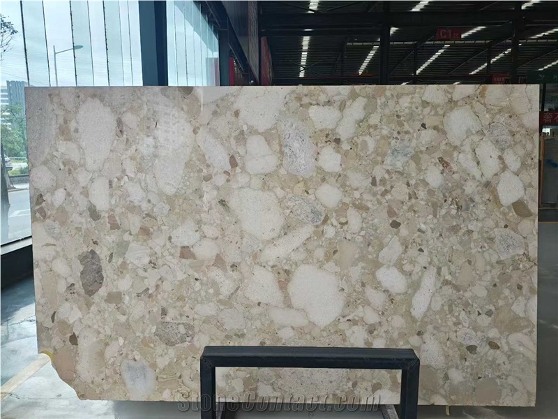 Honed Kunis Breccia Marble Slabs