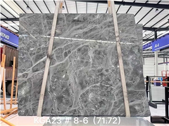 Polished W Grey Marble Slabs
