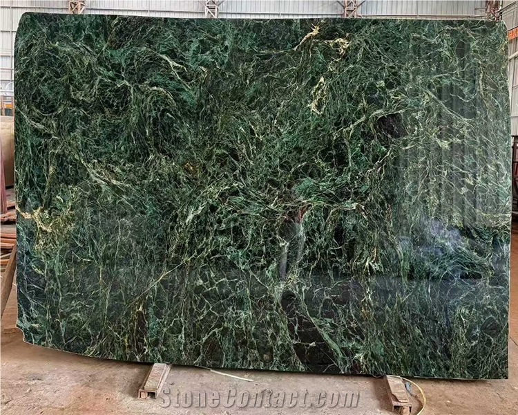 Verde Borgogna Marble Slabs Polished