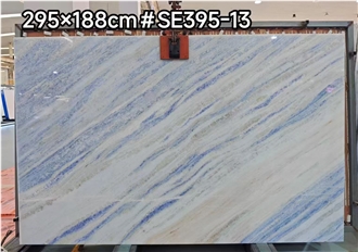 Crystal Blue Marble Slabs