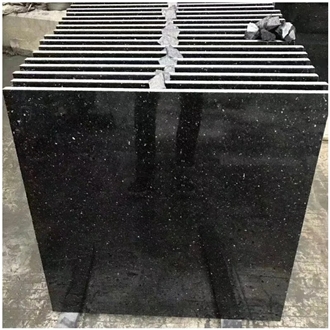 Black Galaxy Polished Granite Slabs