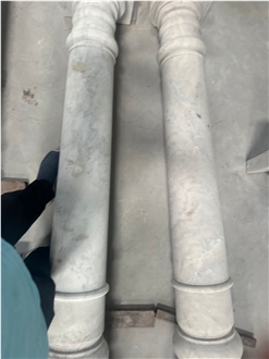 Banswara White Marble Stone Pillars